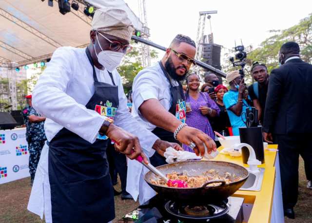 Whitemoney Cooks With Sanwo-Olu At Lagos State Food Festival (Video)