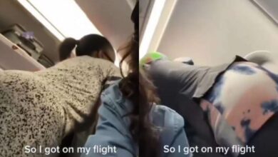 Moment passenger noticed multiple women couldn't sit on plane after butt surgery
