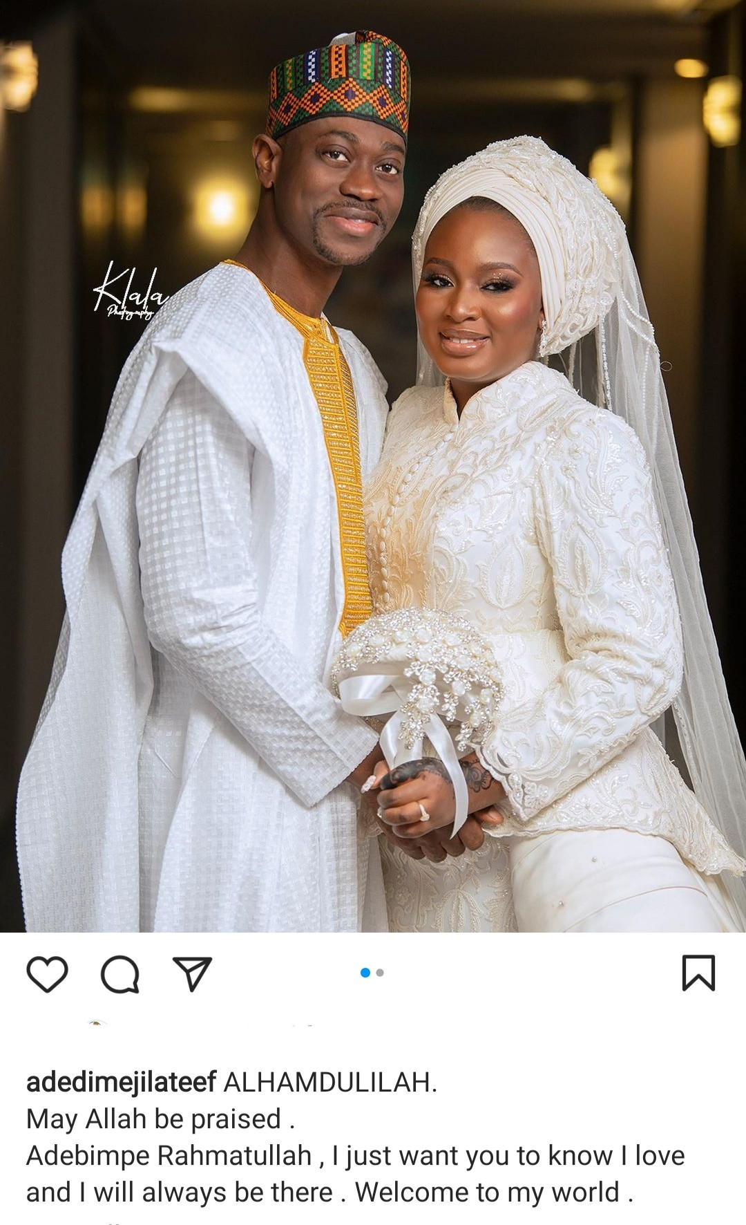 Actor Lateef Adedimeji weds actress Adebimpe Oyebade in a star-studded event (photos/video)
