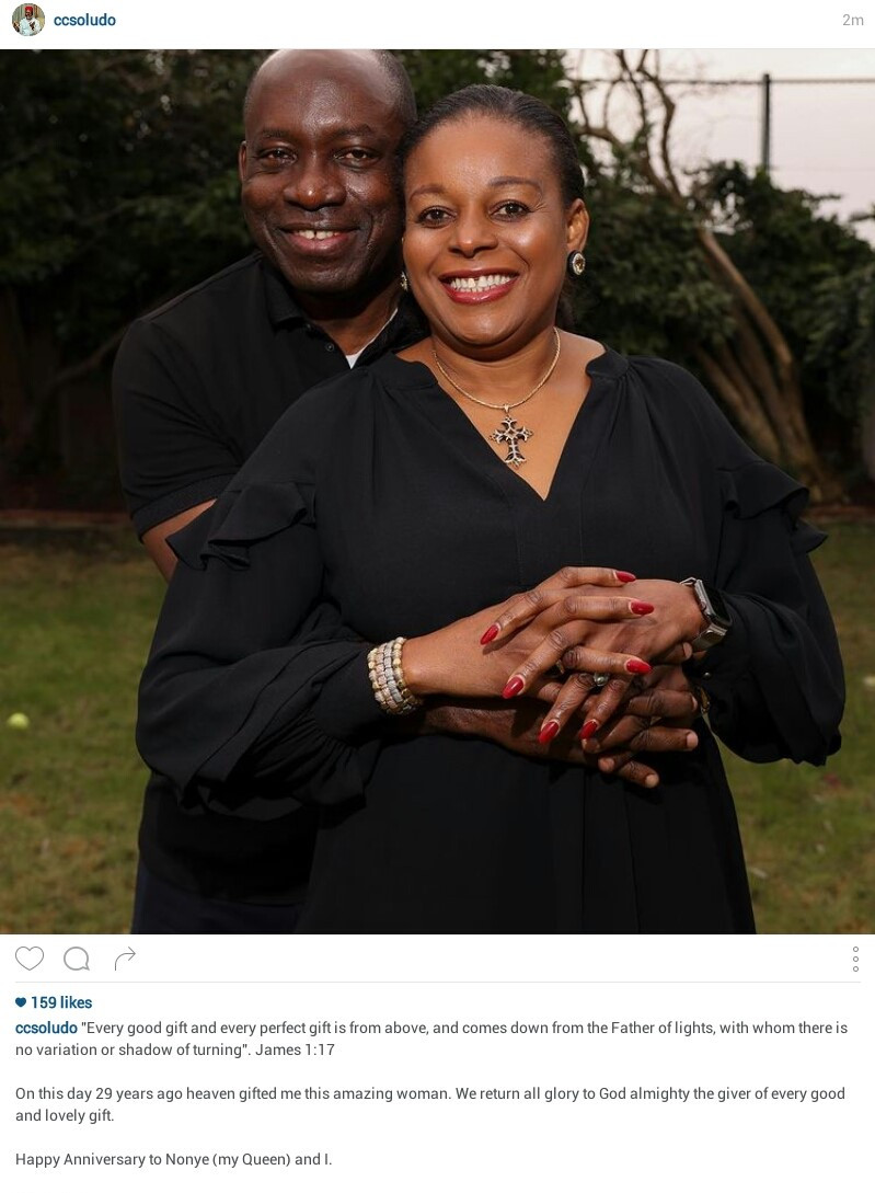 Charles Soludo and wife Nonye celebrate 29th wedding anniversary 