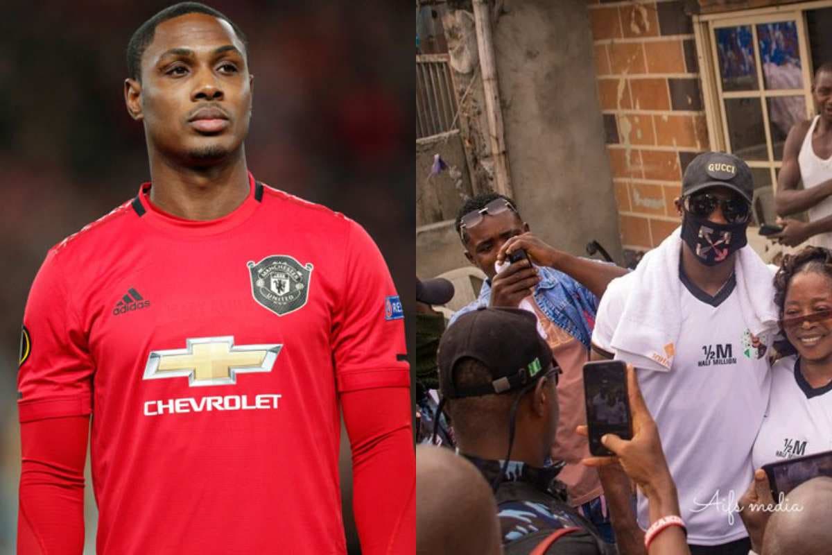 Ighalo visits former street in Ajegunle