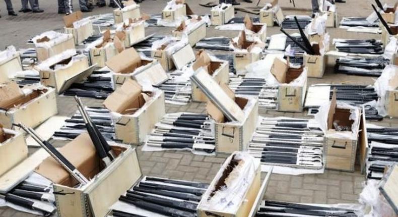 Customs Intercept Container Full Of Arms (ICIR)