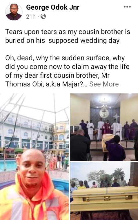 Tears as man is buried on his supposed wedding day in Cross River 