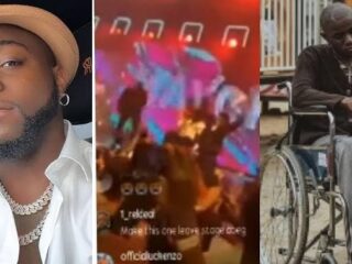 “Jesus Is Good” – Davido screams As Victony on Wheel Chair Stands up during His Concert [Video]