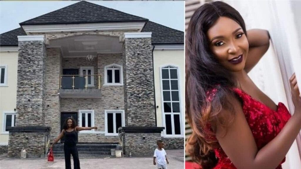 “My house is worth over N500M” – Blessing Okoro says as she unveils interior of her new house (Video)