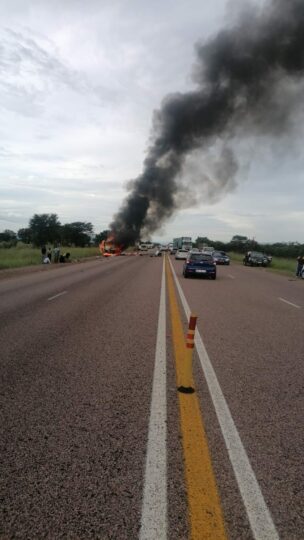 Scene of the crash near MOOKGOPHONG, Limpopo South Africa