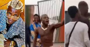 Portable goes mad, engages in public fight with a lady in Ogun state