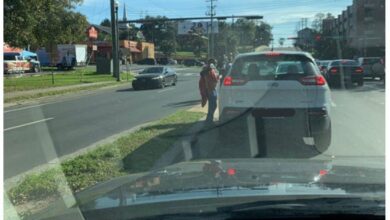 Nigerian man in disbelief as he spots kids hawking in traffic in US