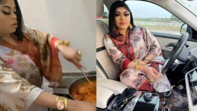 “I can’t wait to be in my husband house” – Bobrisky shows off cooking skills