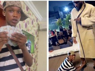 Burna Boy gifts $3,000 to man who kissed his feet for blessings