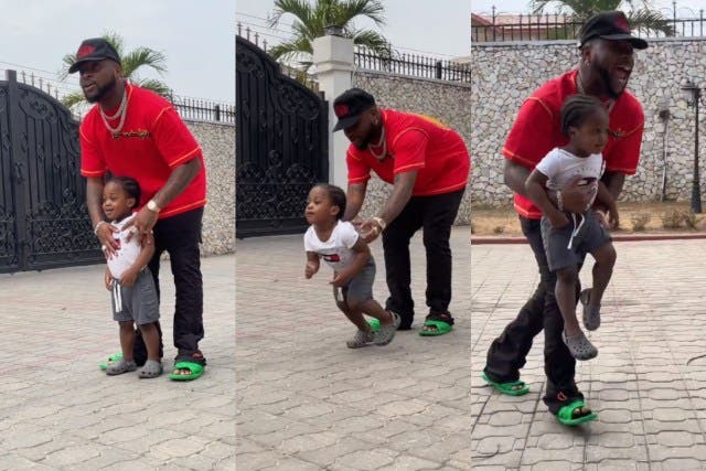 Davido Prepares His Son For Olympics, Says He’s Going To Be A Medalist (Video)