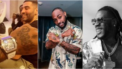 Davido acquires N100m Richard Mille Wristwatch shortly after Burna Boy showed off his