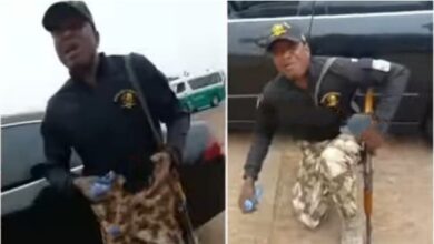 Soldier cries profusely while begging superior for forgiveness after collecting bribe