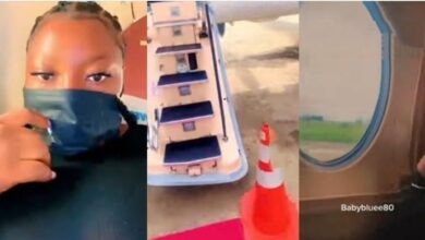 “No flight to Lagos so I had to use private jet” – Nigerian lady