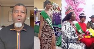 Reno Omokri reacts as Super TV CEO alleged killer wins Miss Cell 2022