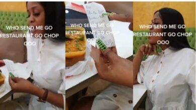 Lady unknowingly orders plate of soup in restaurant which costs N10k