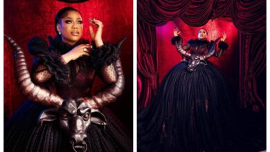 Toyin Lawani's dress to AMVCA get fans talking