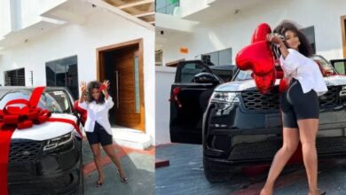 Nenny B shows off her brand new Range Rover and house