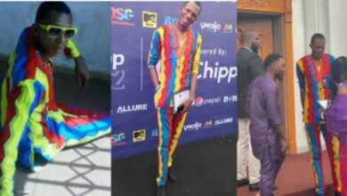 “Repeating Clothes Proves You’re The Legit Owner” – Twitter Personality, Daniel Regha Says As He Rocks His 10-Year-Old Native To An Award Show, Netizens reacts