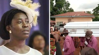 Reactions as late Gospel singer, Osinachi’s body arrived for burial in Abia state