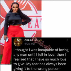 “I thought i was incapable of loving any man untill…” - BBnaija’s JMK speaks on finding love