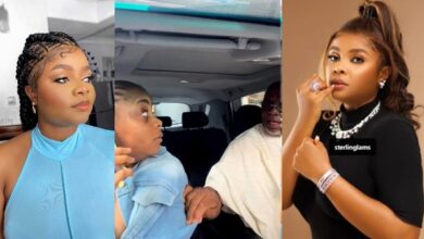 Bimbo Ademoye Plays Pregnancy Prank On Her Dad, See His Reaction (Video)