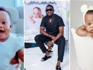 Ayo Makun Flaunts His last Daughter, Reveals Her Reaction Whenever He Comes Back home(video)