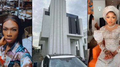 “Even Bible Says Celebrate Your Enemies” -James Brown Says As He Congratulates Bobrisky Over His New House (Video)