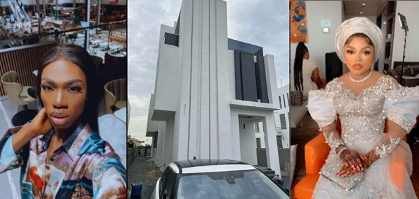 “Even Bible Says Celebrate Your Enemies” -James Brown Says As He Congratulates Bobrisky Over His New House (Video)