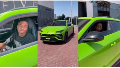 From being a cleaner – Ola of Lagos celebrates birthday in a Lamborghini