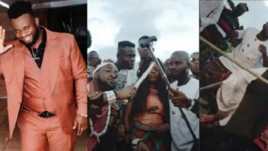 “I Go Carry Cloth Join Video Wey Them No Invite Me” – Sabinus Reacts After Being Spotted With Davido In Old Music Video