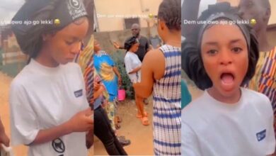 Lady caught hiding after using contribution money to organize birthday party in Lekki