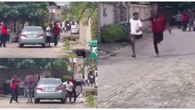 Video of young man running from fake NDLEA officials