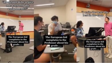 White student captured on tape questioning his professor for scoring him zero