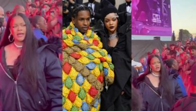 Rihanna Spotted For The First Time In Crowd To Support ASAP Rocky Since Child Birth (VIDEO)