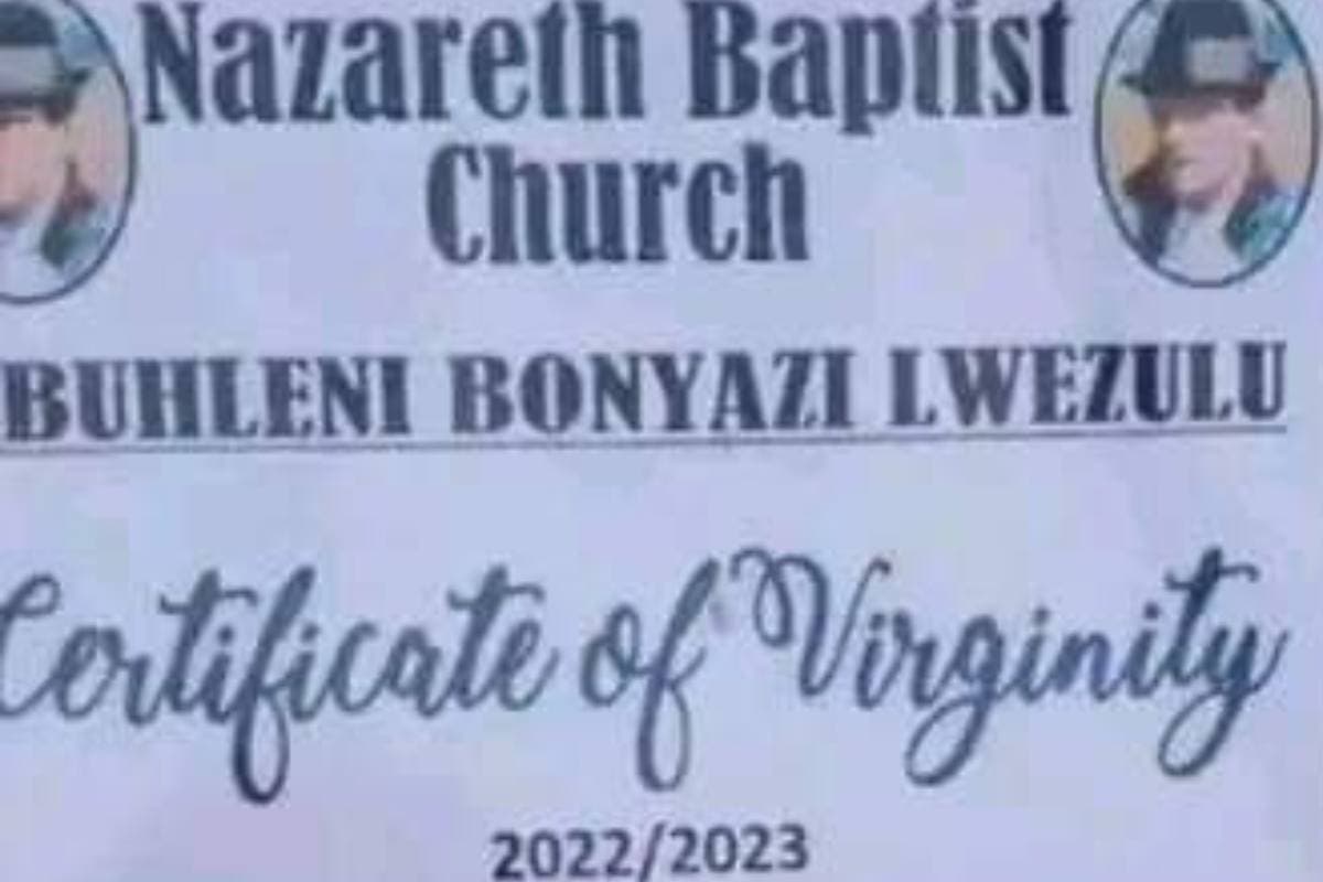 South African church carries out virginity test on female members