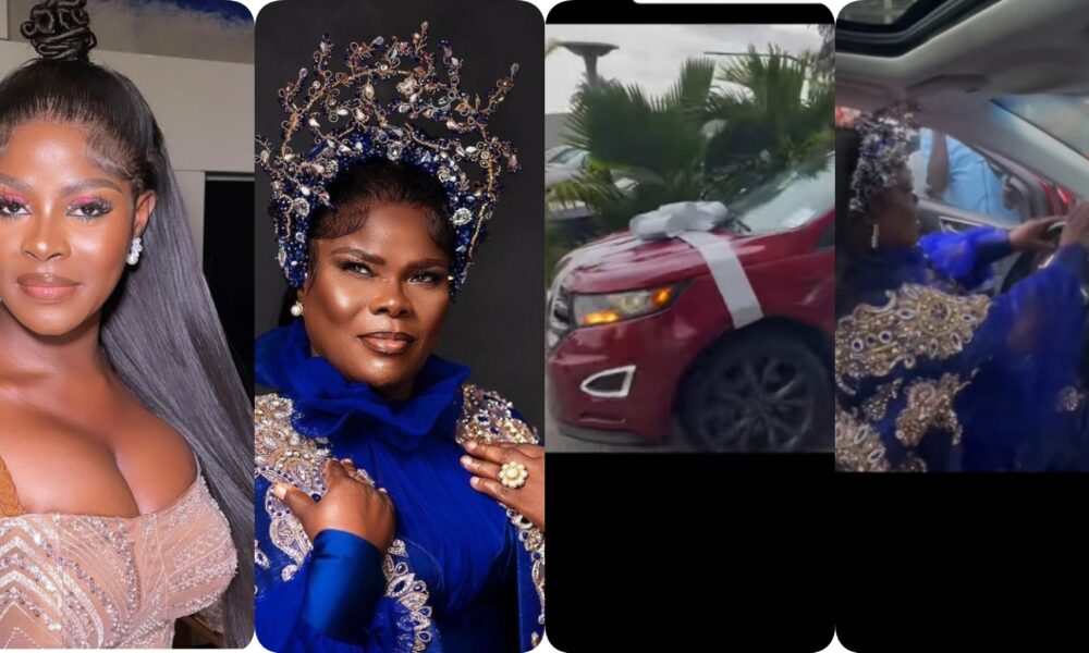BBNaija’s Khloe & Siblings Gift Their Mum A Ford SUV For Her 60th Birthday (VIDEO/Photos)