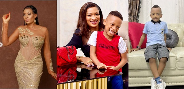 “The Latest Child Influencer, The Baby Of The House, Mummy’s Hand Bag” – May Edochie Celebrate Last Son, Zane On His Birthday (Photos)