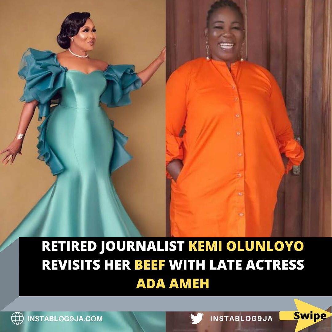 Kemi Olunloyo revisits her "beef" with late actress Ada Ameh