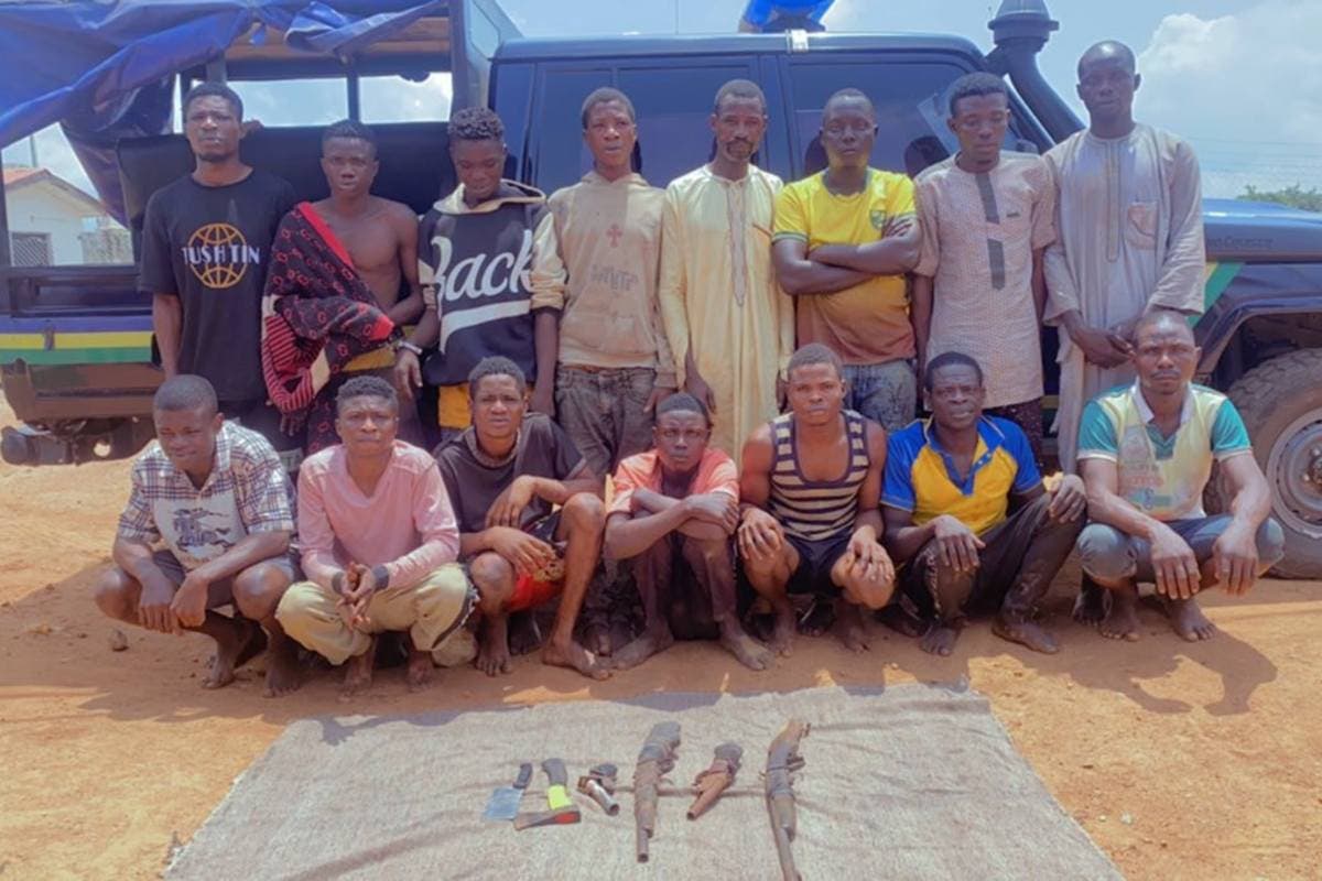 Ekiti police parade 15 suspected armed robbers, cultists and drug dealers