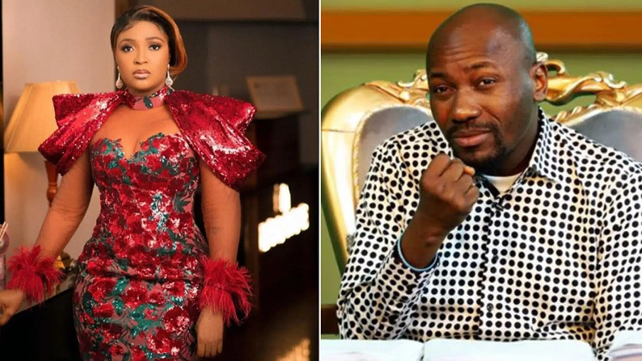 Blessing Okoro reacts to Apostle Suleman's response over alleged sexual romp with actresses