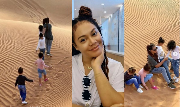 “Motherhood Is The Greatest And Hardest Job In The World”  – Actress, Nadia Buari Says As She Shares Funtime With Her Kids (Photos)