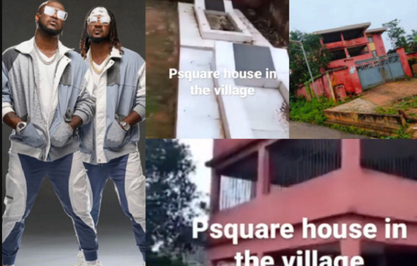 “Shey Make Them Pack Go Village Or Build Mansion For The Dead?” – Nigerians Defend PSquare As Man Exposes The Current State Of Their Late Parents’ House In The Village (Video)