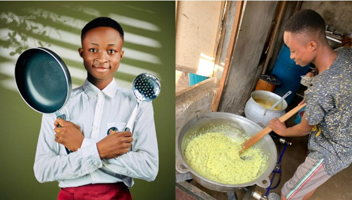 Young student affected by ASUU strike starts restaurant business