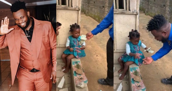 Adorable Moment Comedian Sabinus Offered Wads Of Dollars To Little Girl Who Innocently Sold Her Childish Delicacy To Him (Video)