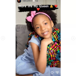 “Still In Awe Of God’s Grace And Favour In Our Lives” – Singer, Flavour And Babymama, Anna Banner Celebrates Daughter, Sofia On Her 7th Birthday (Photos)