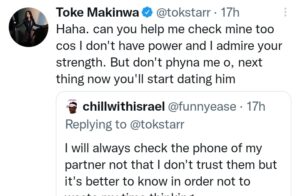 Toke Makinwa on phyna