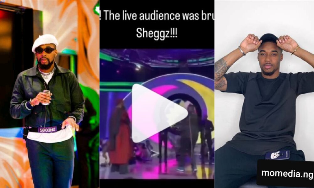 “Why Shaming Him, That’s So Unfair” – Reactions As BBNaija Live Audience Booed Sheggz Immediately After His Eviction (Video)