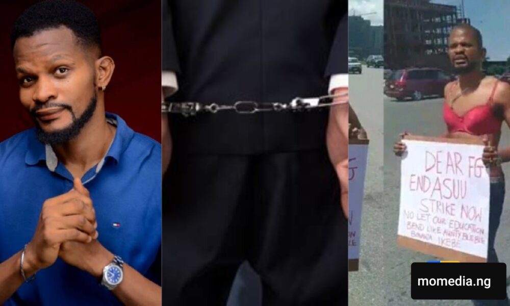 ASUU Strike: Uche Maduagwu Reveals He Was Arrested For Protesting On Br@ In Lekki