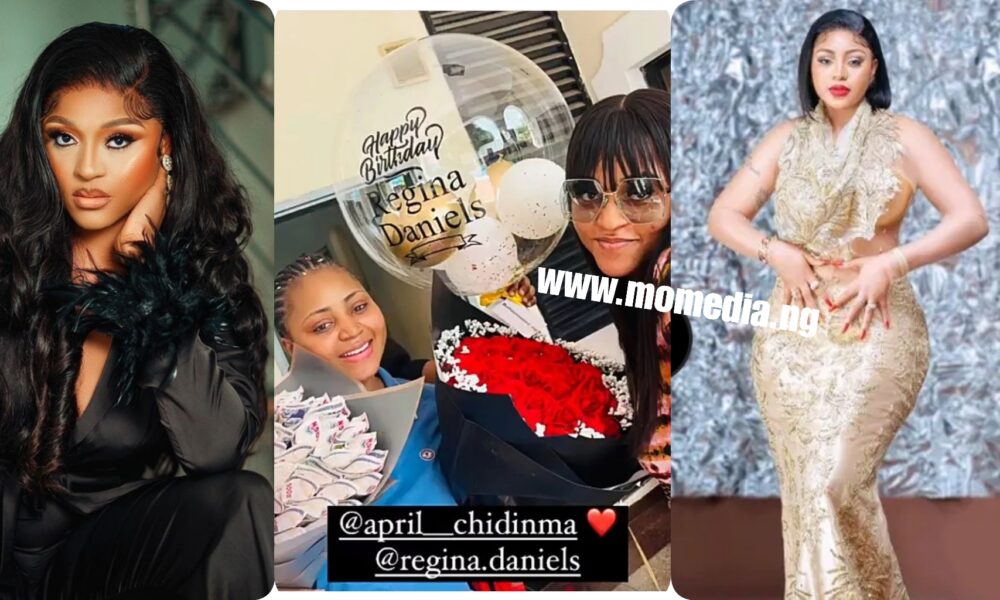 “I Met A Lady With Goals & High Sense Of Reasoning” Actress April Chidinma Organises A Surprise Birthday Celebration For Regina Daniels (Video/Photos)